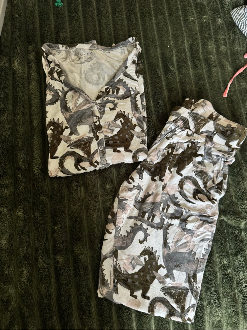 Posh Peanut Dragon Print Pajama Set